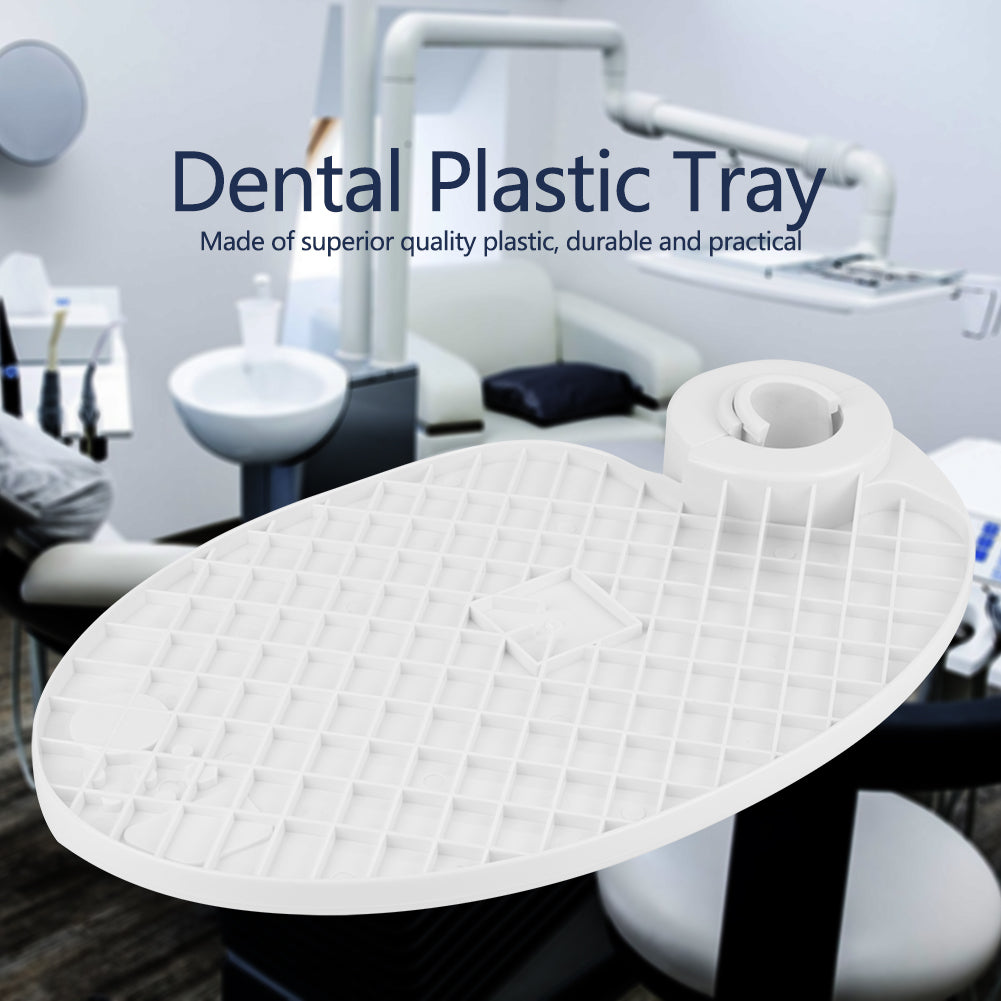 Dental Scaler Tray Plastic Plate Post Mounted Shelf Tray Table Shape Clinic Dentistry Chair Accessories For Every Dental Chair