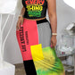 Plus Size Digital Print Sleeveless Two Piece Sets