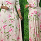 Plus Size Floral Print V-Neck Strapped Maxi Dress
