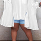 Plus Size Batwing Sleeve Irregular Hem Loose Shirt