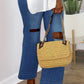 Plus Size Denim Wide Leg Hole High Waist Jeans