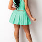 Pleated Knotted Sleeveless Two Piece Sets