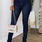 Plus Size Denim Back Bandage High Waist Jeans
