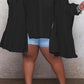 Plus Size Batwing Sleeve Irregular Hem Loose Shirt