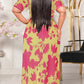 Plus Size Asymmetric Hem See-through Dress