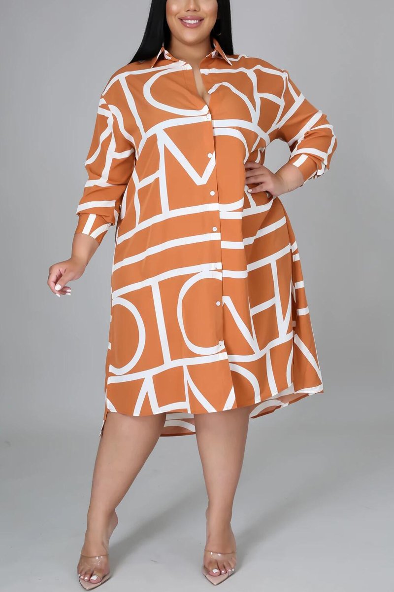 Plus Size Asymmetric Hem Turtleneck Dress