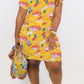 Plus Size Cartoon Print V-Neck Dress