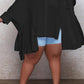 Plus Size Batwing Sleeve Irregular Hem Loose Shirt