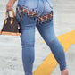 Plus Size Eyelet Detail Bandage Jeans