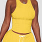 Plus Size Drawstring Sports Two Piece Sets