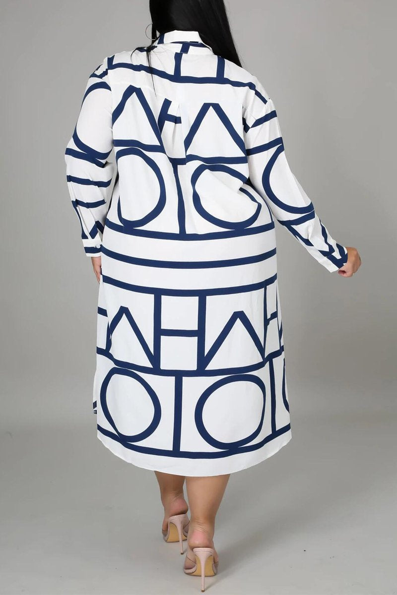 Plus Size Asymmetric Hem Turtleneck Dress