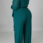 Plus Size Deep V-Neck Strapped Loose Jumpsuit