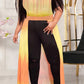 Plus Size Asymmetric Hem See-through Dress
