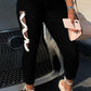 Plus Size Denim Side Bandage Mid Waist Jeans