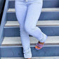 Plus Size Drawstring Waist Wrinkled Pants