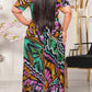 Plus Size Asymmetric Hem See-through Dress