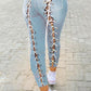 Plus Size Eyelet Detail Hole Distressed Jeans
