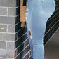 Plus Size Denim Hole Distressed Jeans