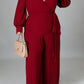 Plus Size Deep V-Neck Strapped Loose Jumpsuit