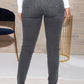 Plus Size Denim Tie Up High Waist Jeans