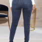 Plus Size Denim Tie Up High Waist Jeans