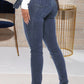 Plus Size Denim Tie Up High Waist Jeans