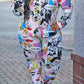 Plus Size Character Print Two Piece Sets