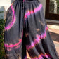 Plus Size Digital Print Wide Leg Lantern Pants