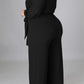Plus Size Deep V-Neck Strapped Loose Jumpsuit