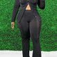 Plus Size Button Up Two Piece Sets