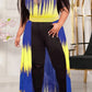 Plus Size Asymmetric Hem See-through Dress