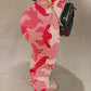 Plus Size Colorful Camouflage Wrinkled Pants