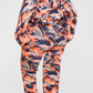 Plus Size Camouflage Hooded Pocket Two Piece Outfits