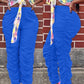 Plus Size Drawstring Waist Wrinkled Pants