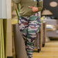 Plus Size Camouflage Print Patchwork Top & Pants