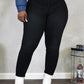 Plus Size Back Bandage Solid Color Pants