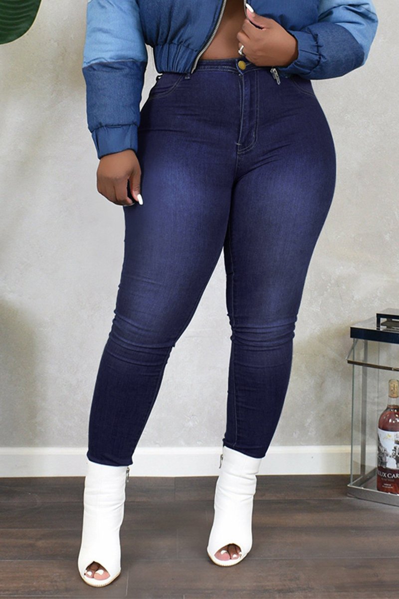 Plus Size Back Bandage Solid Color Pants