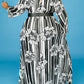 Plus Size Digital Print Dress Without Belt