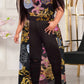 Plus Size Asymmetric Hem See-through Dress