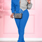 Plus Size Bandage Color Block Top & Pants