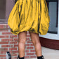 Plus Size Colorful Lip Lantern Sleeve Mini Dress