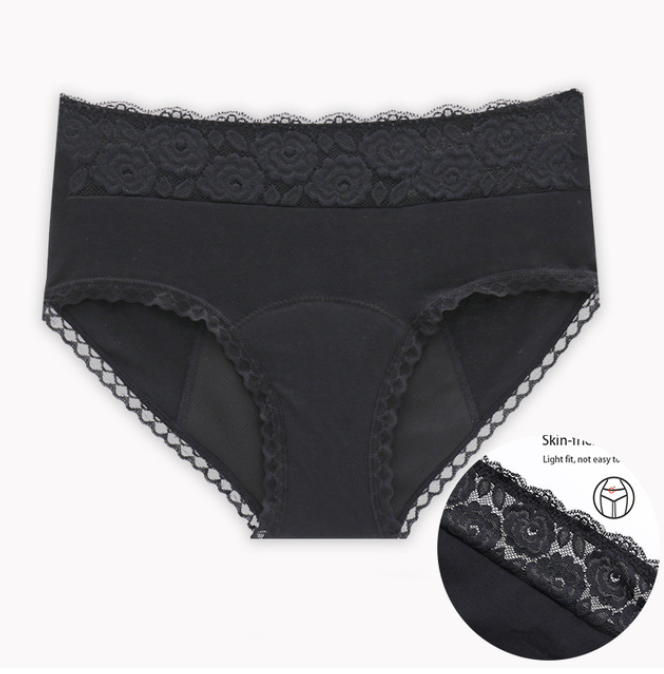 Large Size Ladies Cotton Physiological Underwear Front And Rear Leak-proof Four-layer Sanitary Napkin-free Aunt Panties
