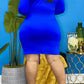 Plus Size Drawstring Off The Shoulder Midi Dress
