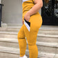 Plus Size Color Patchwork Two Piece Sets