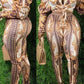Plus Size Digital Print Long Sleeve Two Piece Sets
