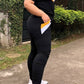 Plus Size Color Patchwork Two Piece Sets