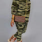 Plus Size Digital Print Round Neck Two Piece Sets