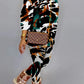 Plus Size Digital Print Round Neck Two Piece Sets