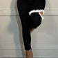 Plus Size Denim Hole Tassels High Waist Jeans